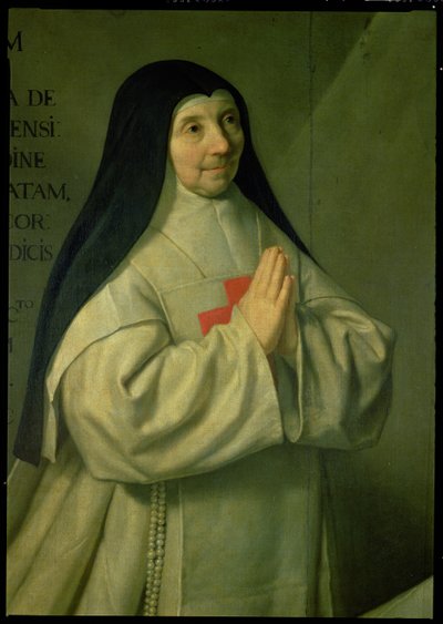 Retrato de Madre Catherine-Agnès Arnauld (detalle) de Philippe de Champaigne