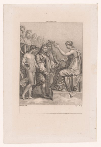 Apoteosis de Jean Racine
Su genio y Melpómene le llevan a la inmortalidad de Philippus Velijn