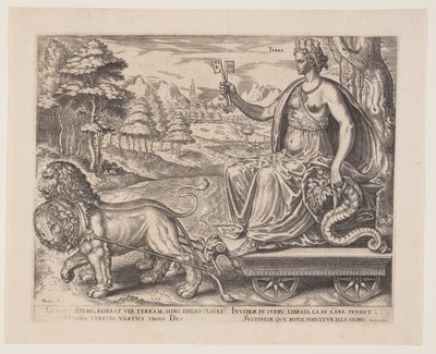 Tierra, de Los cuatro elementos de Philips Galle