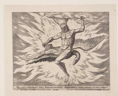 El fuego, de Los cuatro elementos de Philips Galle