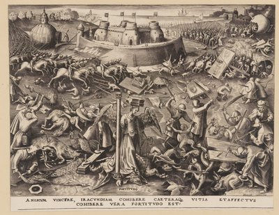 Fortaleza, de Las Siete Virtudes de Philips Galle