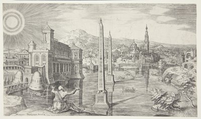 La profecía de Isaías sobre Jerusalén de Philips Galle
