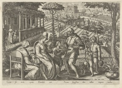 Jacht op de grasmus Jachttaferelen (título de la serie) En el que todo tipo de caza, caza de aves y pesca (título de la serie) de Philips Galle