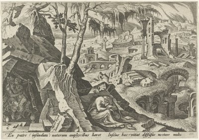 Lot y sus hijas Los días de la perdición del pueblo judío (título de la serie) de Philips Galle