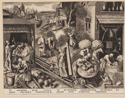 Prudencia, de Las Siete Virtudes de Philips Galle