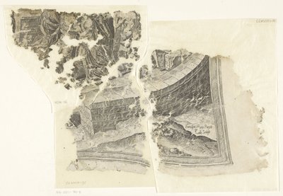 Esquina inferior derecha de una impresión de la escena de Cebes Tabula Cebetis Carta Vitae (título original) de Philips Galle