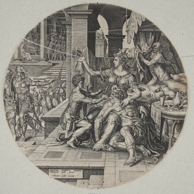 Sansón y Dalila de Philips Galle