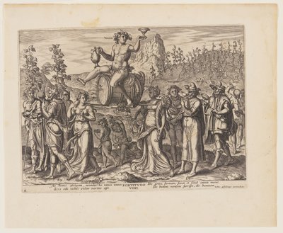 El poder del vino [3 Esdras 3:19-23], de Los cuatro poderes más poderosos de Philips Galle