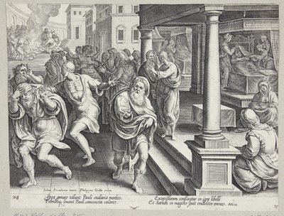 El entierro de San Esteban de Philips Galle