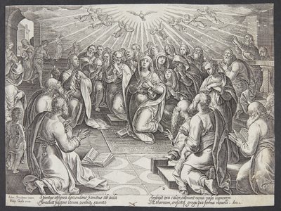 El descenso del Espíritu Santo de Philips Galle