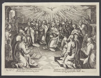 El descenso del Espíritu Santo de Philips Galle