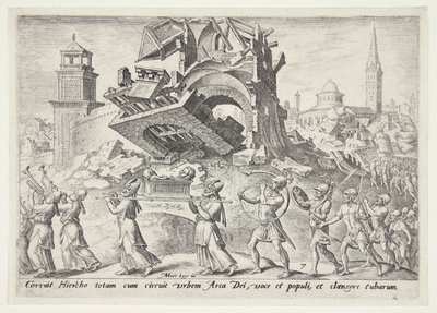 La destrucción de Jericó de Philips Galle