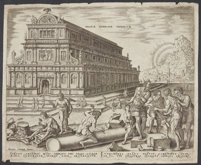 El templo de Diana en Éfeso de Philips Galle