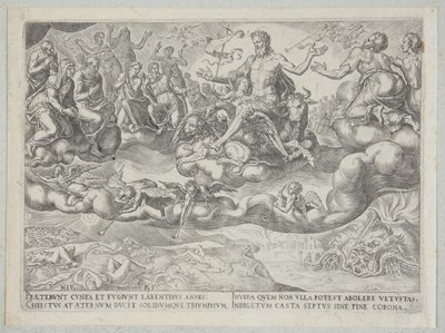 El triunfo de Cristo o la eternidad de Philips Galle