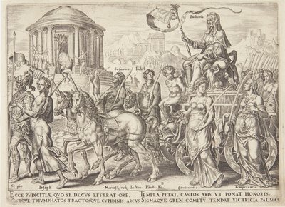El triunfo de la castidad de Philips Galle