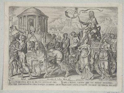 El triunfo de la castidad de Philips Galle