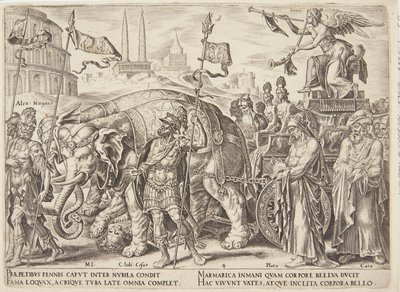 El triunfo de la fama de Philips Galle
