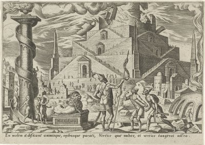 Torre de Babel Los días de la perdición del pueblo judío (título de la serie) de Philips Galle