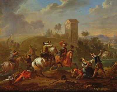 Escena de bandidos de Philips Wouwerman