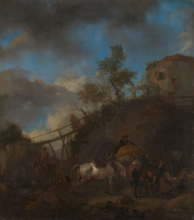 Herrero herrando un caballo de Philips Wouwerman