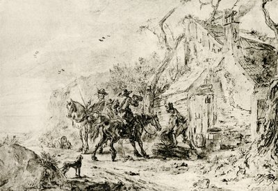 Parada en la taberna de Philips Wouwerman