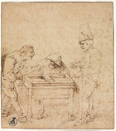 Los Jugadores de Tric-Trac de Philips de Koninck