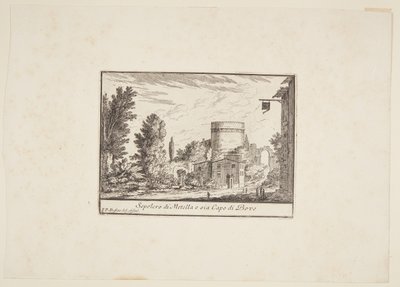 Sepulcro de Metella o sea Capo di Bove de Philothée Francois Duflos