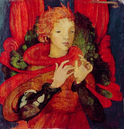 Un ángel, c.1890 de Phoebe Anna Traquair