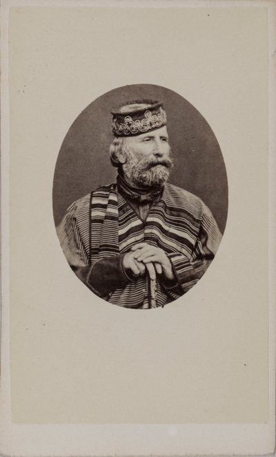 Retrato de Giuseppe Garibaldi 1807-1882, 1882 de Photo studio Alessandro Pavia.