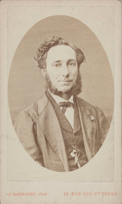 Retrato del violinista y compositor Camillo Sivori 1815-1894 de Photo studio Eugène Maunoury.