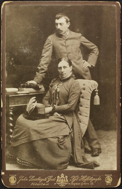 Retrato de Mette y Paul Gauguin, 1885 de Photo studio Julie Laurberg and Franziska
