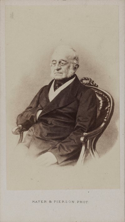 Retrato del Conde Karl Robert Nesselrode 1780-1862, ca 1860 de Photo studio Mayer and Pierson.
