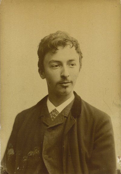 Retrato de Vilhelm Hammershøi 1864-1916, 1891 de Photo studio Müller and Co..