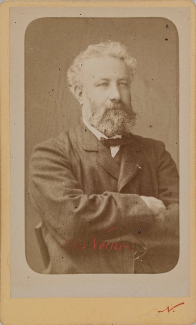 Retrato de Jules Verne de Photo studio Nadar.