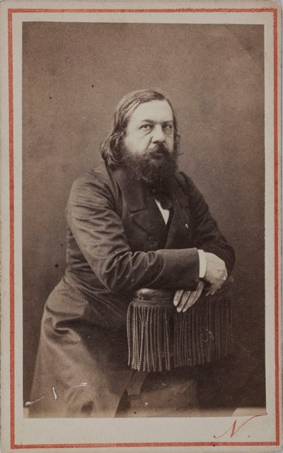 Retrato del poeta Théophile Gautier 1811-1872, 1872 de Photo studio Nadar.