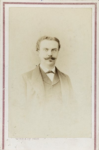 Retrato de Guy de Maupassant, c. 1880 de Photo studio Witz and Cie.