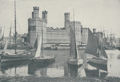 Castillo de Carnarvon, 1910 de Photochrom Co Ltd of London