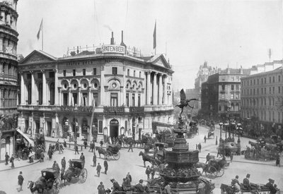 Piccadilly Circus, Westminster, Londres, c. 1910 de Photochrom Co Ltd of London