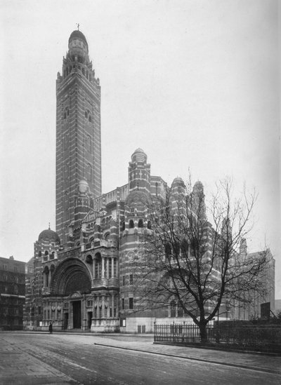 La Catedral Católica Romana en Westminster, Londres, 1911 de Photochrom Co Ltd of London