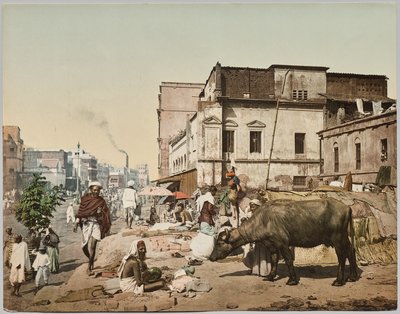 India. Calcuta. Harrison Road I con Group of Jogees, después de la foto del Dr. Kurt Boeck de Photoglob Co. (Zurich, active c. 1890 1910)