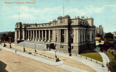 Casas del Parlamento, Melbourne (foto en color) de Photographer Australian