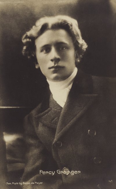 Percy Grainger, compositor, arreglista y pianista australiano (1882-1961) (fotografía en blanco y negro) de Photographer Australian