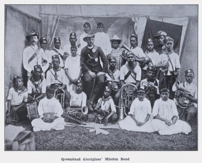 Banda de la Misión de Aborígenes de Queensland de Photographer Australian