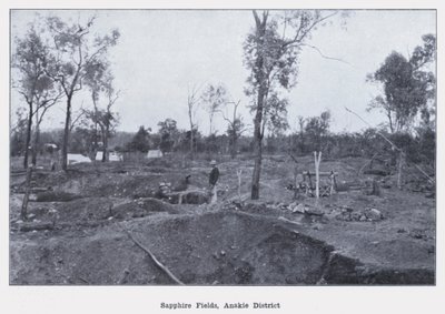 Campos de zafiro, distrito de Anakie de Photographer Australian