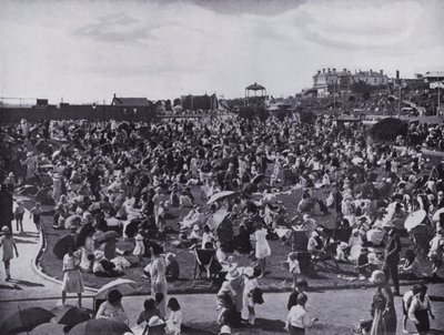 Playa de St Kilda, el popular balneario de Melbourne, mostrando los jardines de Photographer Australian