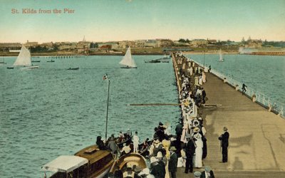 St Kilda desde el muelle, Melbourne, Victoria, Australia de Photographer Australian