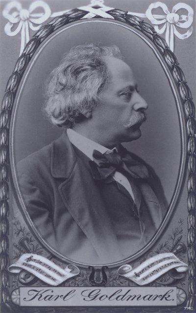 Karl Goldmark, compositor húngaro (foto en blanco y negro) de Photographer Austrian