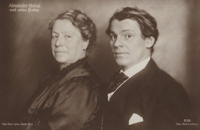 Retrato de Aleksander Moissi (foto en blanco y negro) de Photographer Austrian