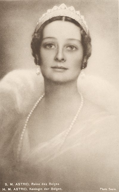 Astrid de Suecia, Reina de los Belgas, consorte de Leopoldo III de Bélgica de Photographer Belgian