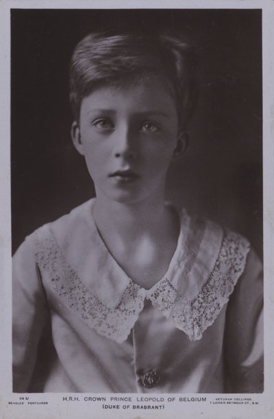 Príncipe heredero Leopoldo, luego Rey Leopoldo III de Bélgica de Photographer Belgian